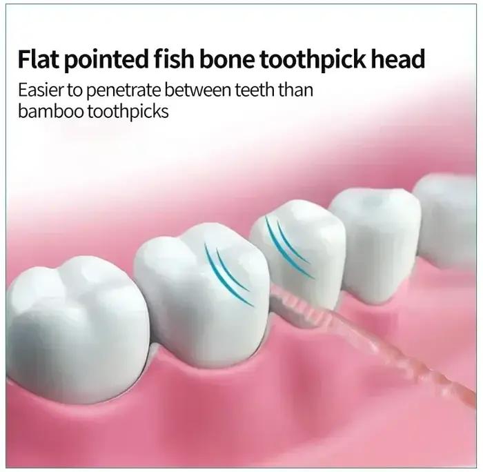 Cure-dents Ultra fin Portable jetable, boîte familiale emballée, Double tête, personnalité haut de g