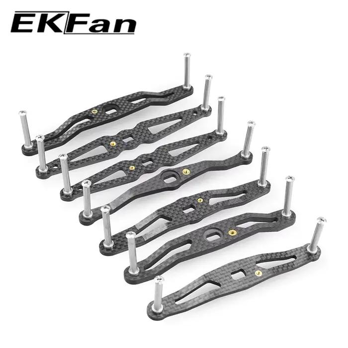 EKFAN 105MM 120MM 130MM 140MM 8*5MM trous pêche en Fiber de carbone poignée gauche droite pour Dawa appât coulée mouline