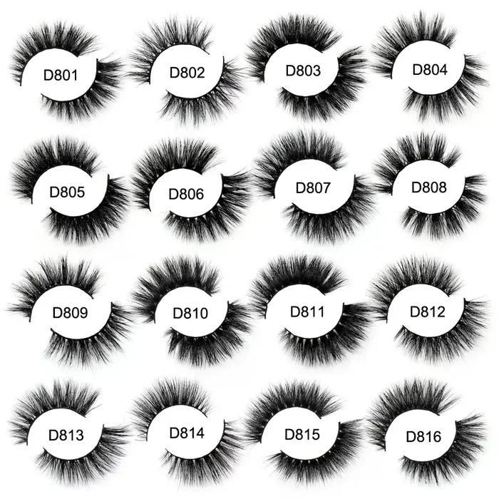 LEHUAMAO – Faux-Cils 3D Volumineux et Doux en Vison, Accessoires de Maquillage Réutilisables Épais,