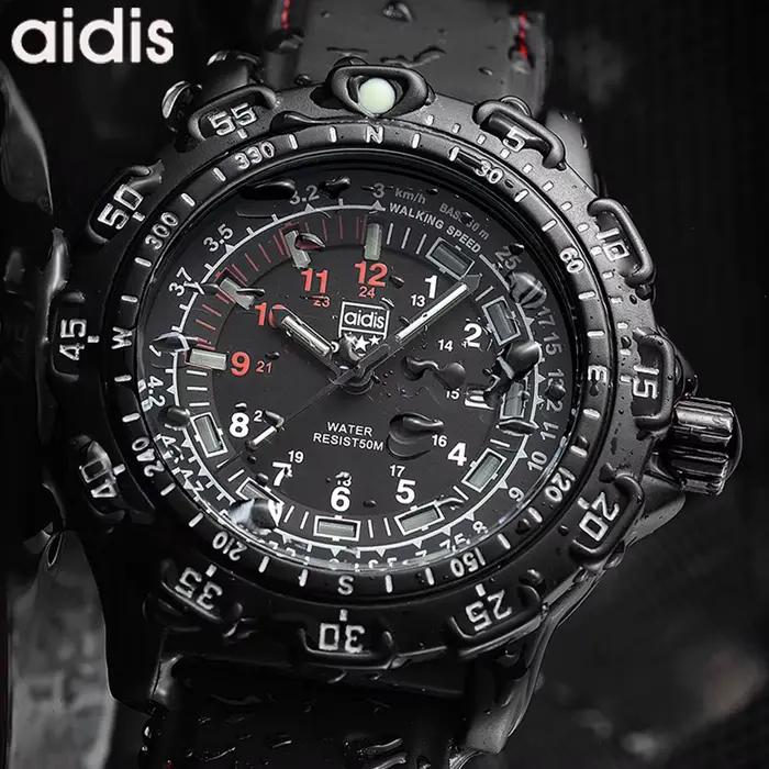 Addies montre militaire Forces spéciales Sports de plein air lumineux classique joint armée montre-b
