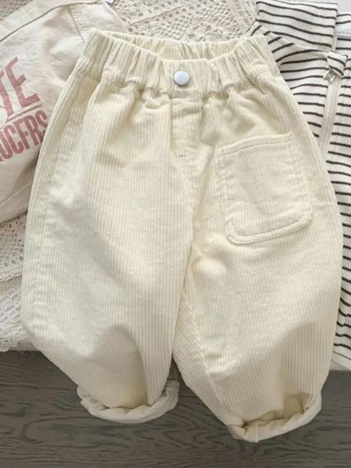 Garçon coréen vêtements pour enfants printemps automne enfants pantalons velours côtelé garçons pant