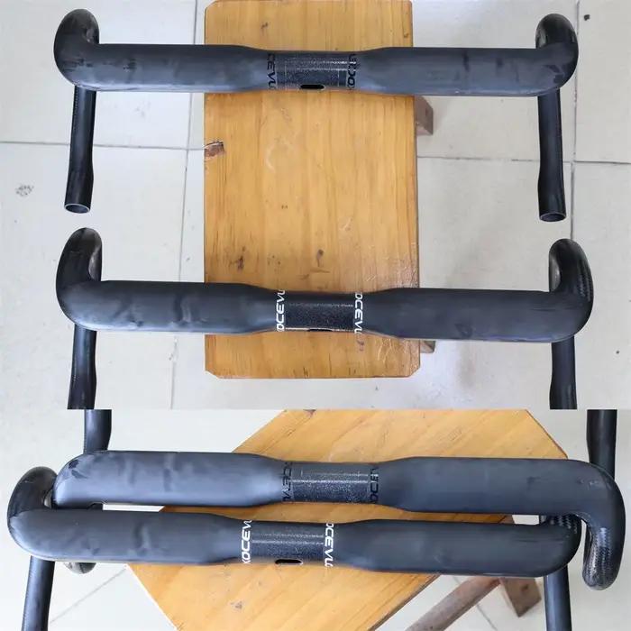 Kocevlo SL-Guidon de vélo de route en carbone ultra léger 150g, système de câblage interne compatibl