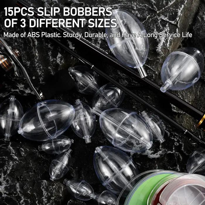 10 pièces flotteur de pêche bouée Bobber indicateur de frappe PVC plastique Surface transparente flo