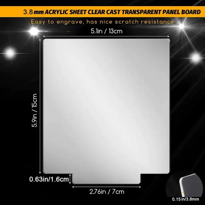 6 ensembles de lampes LED de nuit 3D, comprenant 6 supports d'affichage lumineux et feuilles acryliq