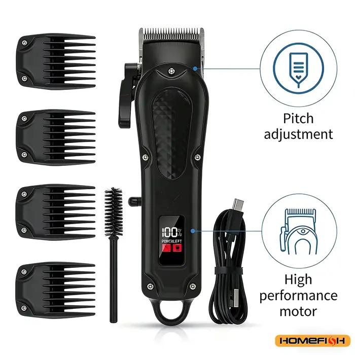 Tondeuse à cheveux et à barbe professionnelle rechargeable par USB, sans fil, cadeau idéal pour les