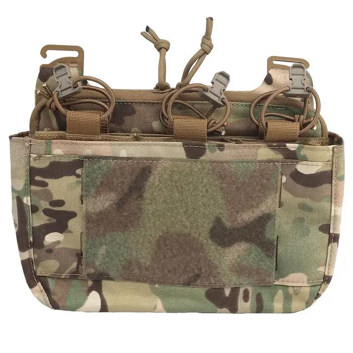 Tactique DOPE rabat avant g-crochet Double pile abdominale Fanny Pack Triple Magazine insérer pochet