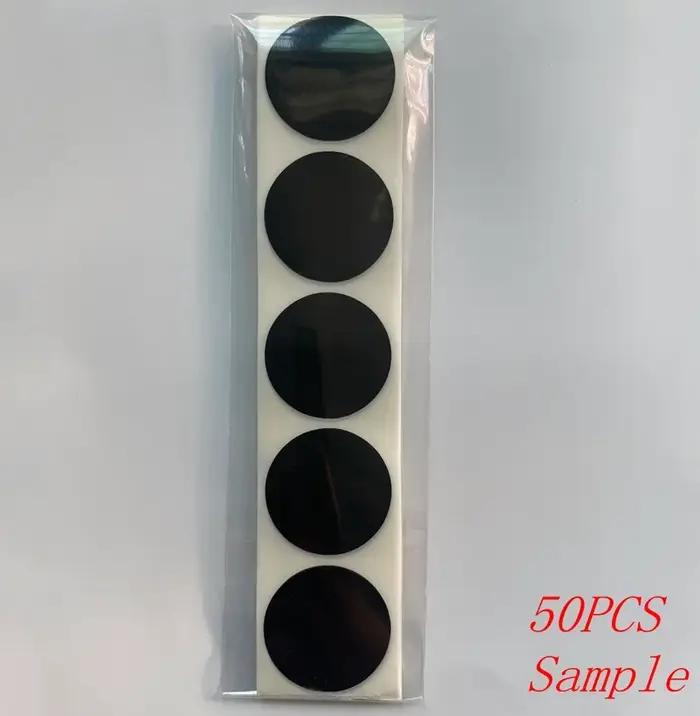 Autocollants ronds vierges faits à la main, 1 pouce, en papier noir, blanc, rose, pour Scrapbooking,