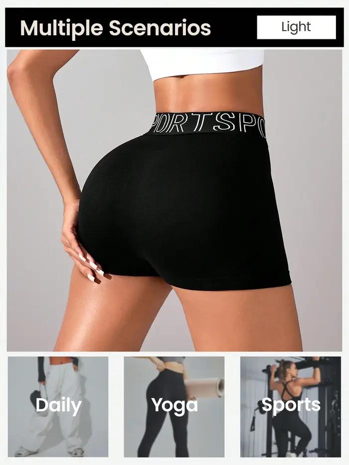 Short d'entraînement froissé sans couture pour femmes, taille haute contour, yoga, gym, style motarde