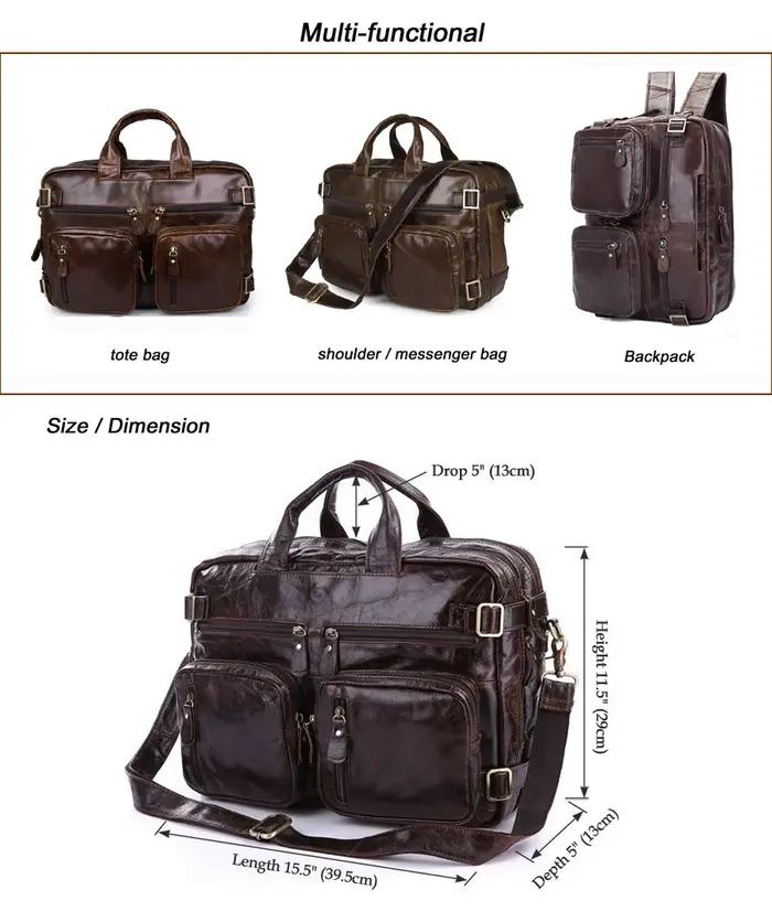 Sac messager en cuir véritable de haute qualité pour hommes, sac à bandoulière, mallette d'affaires,