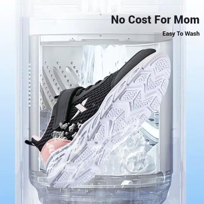 Xtep chaussures de course pour enfants moyens et plus âgés unisexe été décontracté maille respirant