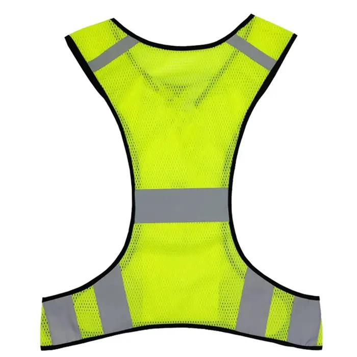 Gilet de course haute visibilité, gilet réfléchissant de sport respirant, léger pour hommes et femme