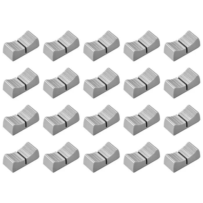 Lèvent de Fader de Remplacement pour Potentiomètre, Bouton Gris, Marque Noire, Console de Centre Com