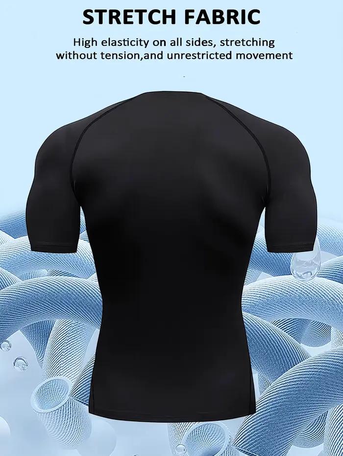 T-shirt de sport homme à manches courtes respirant et élastique pour course à pied confort et performance durable