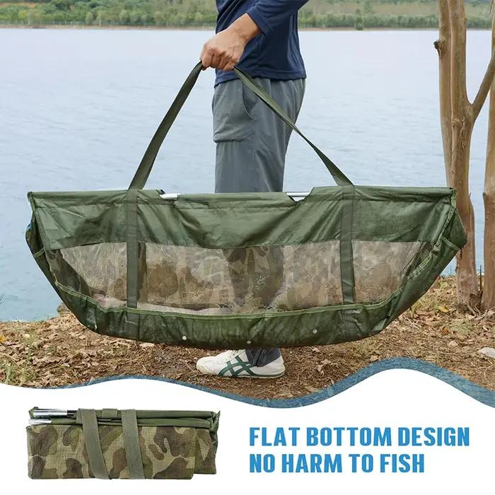 Sacs de pêche sacs de pesée de poisson pliant maille peser fronde sac de poisson pour poisson attrap