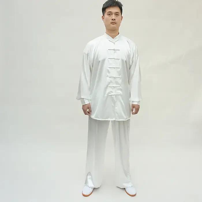 Uniforme d'arts martiaux de style chinois, injYaga Tai, chapelle imbibée de satin, col montant, Kung