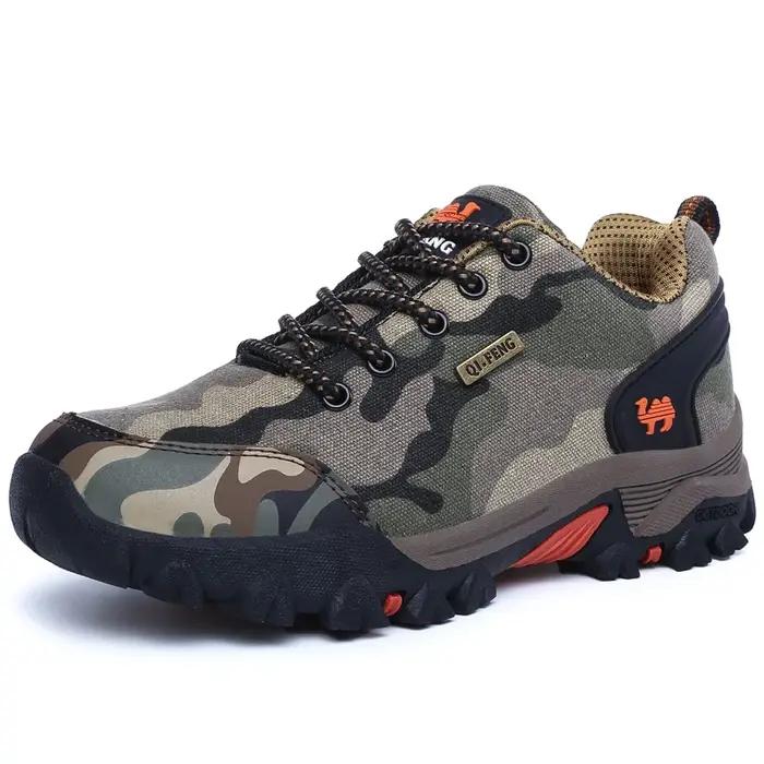 Chaussures de Camouflage en plein air pour hommes et femmes, chaussures de course plates et souples,