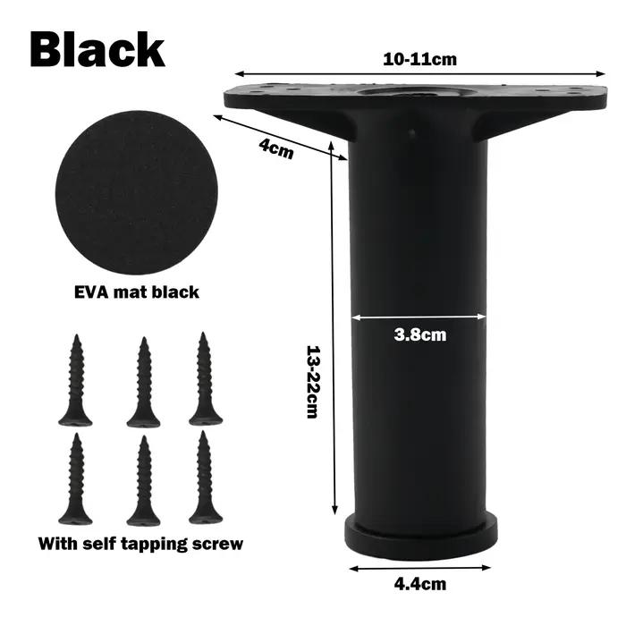 1 pièces Support de poutre de lit fixateur de pied télescopique réglable en plastique meubles jambe