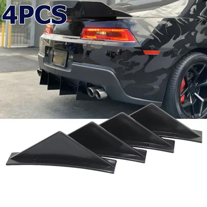 Kit de 4 pièces pour pare-chocs arrière de voiture, diffuseur arrière universel style aileron de req
