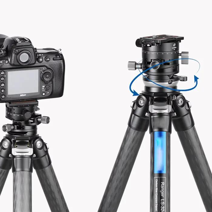 Tête de trépied panoramique à engrenages 3 en 1 G2, tête de trépied professionnelle 360° ° Rotule