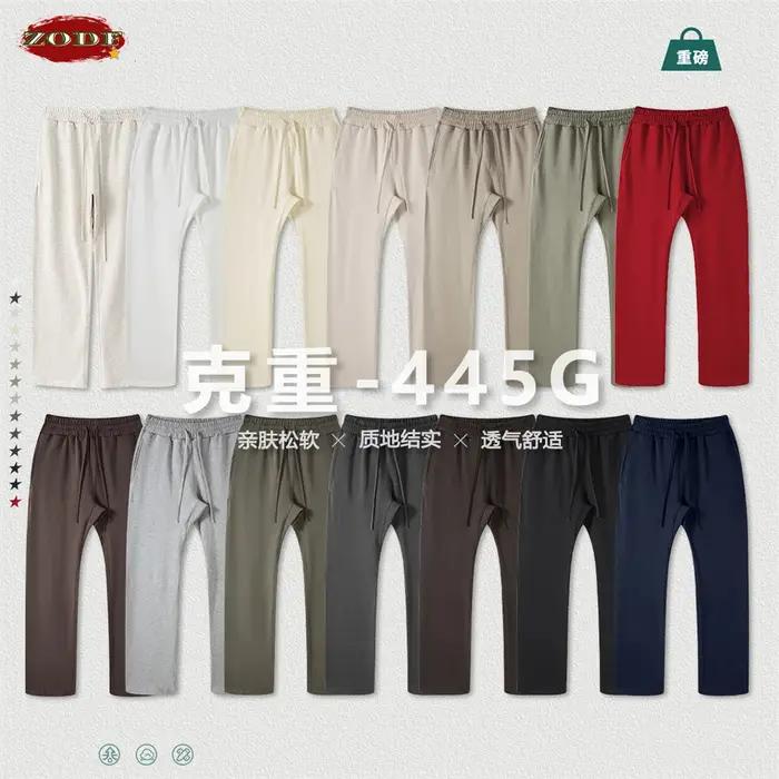 ZODF nouveau 2025 automne hommes 445GSM pantalons de survêtement unisexe haute rue doux tricoté pant
