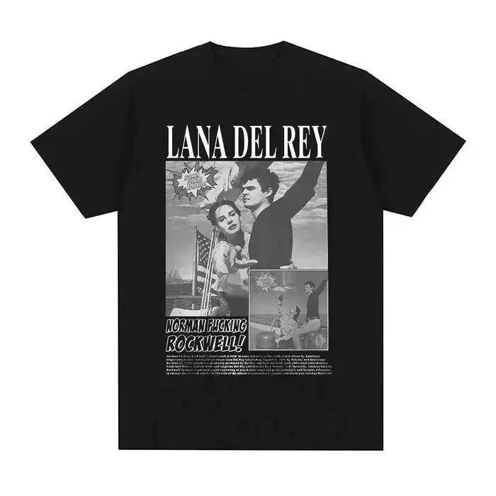 Chanteur Lana Del Rey imprimé T-Shirt femmes mode Hip Hop hommes t-shirts Streetwear Harajuku T-Shir