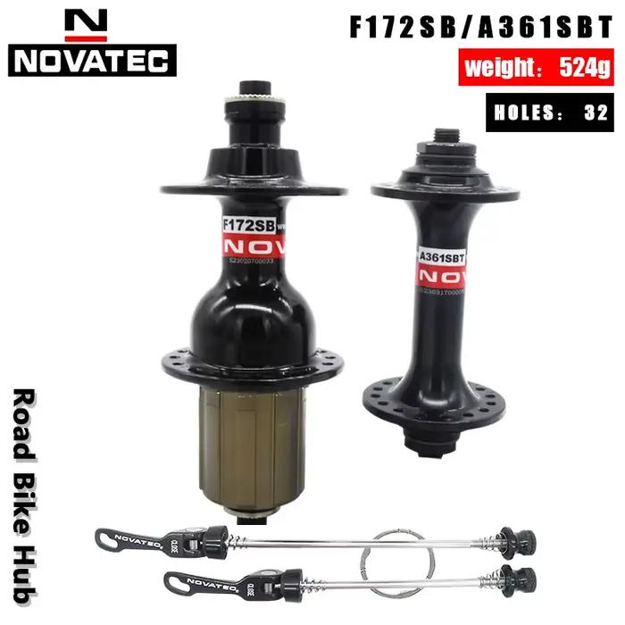 Novatec A361BT/F172SB moyeu de vélo de route avant/arrière 32 trous 4 roulements à dégagement rapide