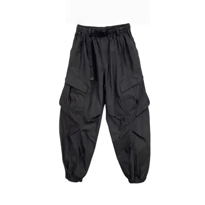 Techwear coréen Cargo pantalon hommes printemps été séchage rapide léger Streetwear décontracté coupe ample conique Jogg