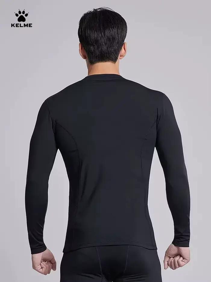 Collants KELME en peluche de compression pour hommes - Chaleur et séchage rapide pour fitness