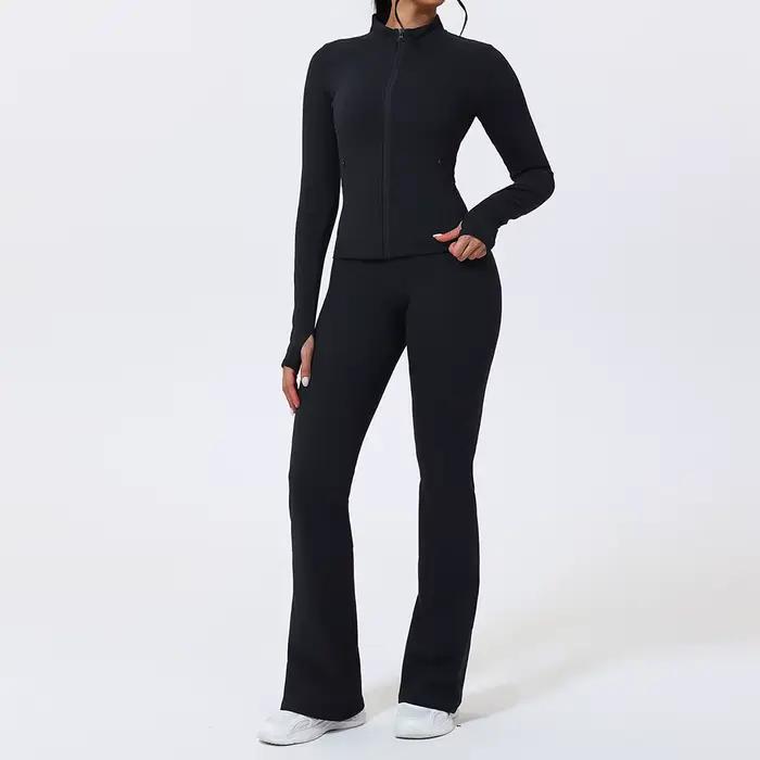 2 pièces costume de Yoga ensemble de sport vêtements de Yoga ensemble de gymnastique femmes survêtem