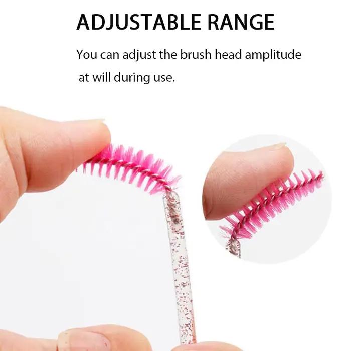 Brosses d'extension de cils, 100 pièces, baguettes de Mascara à sourcils, applicateur, bobines, bros