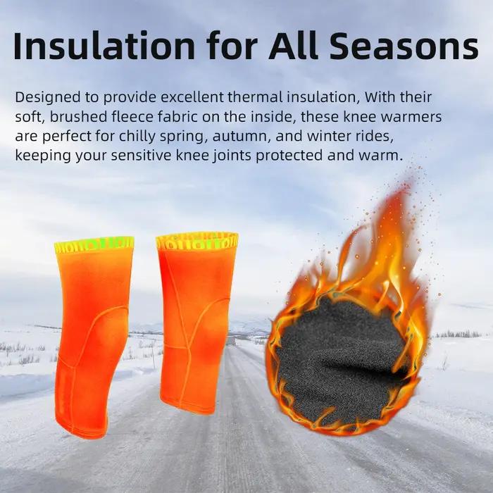 DAREVIE cyclisme jambières thermique polaire hiver cyclisme genou plus chaud Compression chaud demi