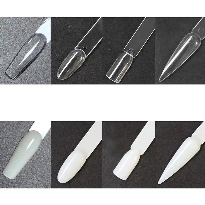 Bâtons d'affichage des ongles, échantillons de faux ongles, vernis Gel, pratique, couleurs naturelle