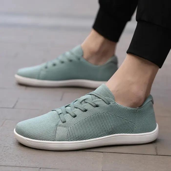 Chaussures de sport simples à pieds larges pour hommes et femmes, maille universelle, respirantes, l