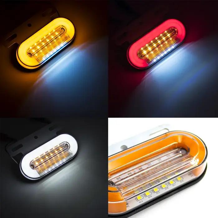 4x/8x 12V 24V 24 Leds Étanche Voiture Camion Feux De Position Latéraux Feux Externes Signal Indicate