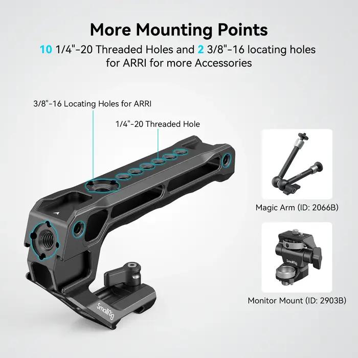 SmallRig – poignée supérieure NATO Lite pour Sony, Canon, Nikon, Cage pour appareil photo DSLR, avec