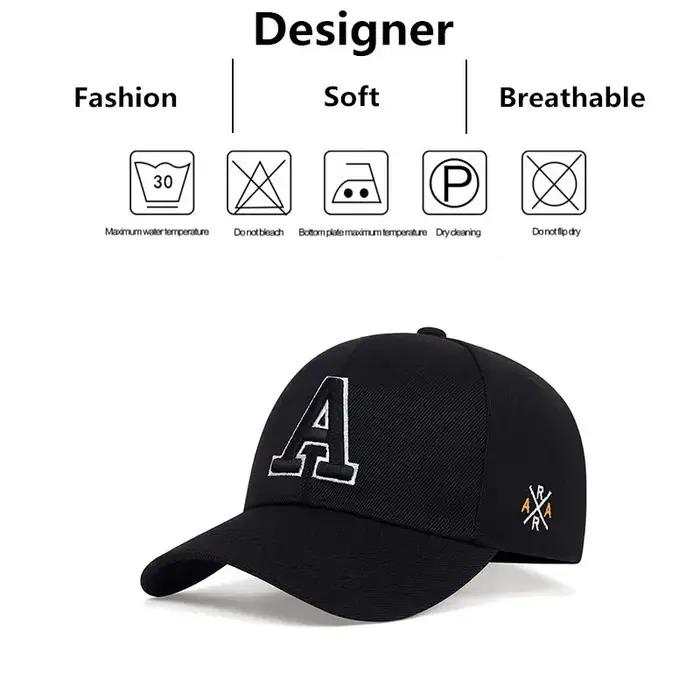 Casquettes de Baseball unisexes avec lettres latérales Ar brodées, chapeaux décontractés réglables p