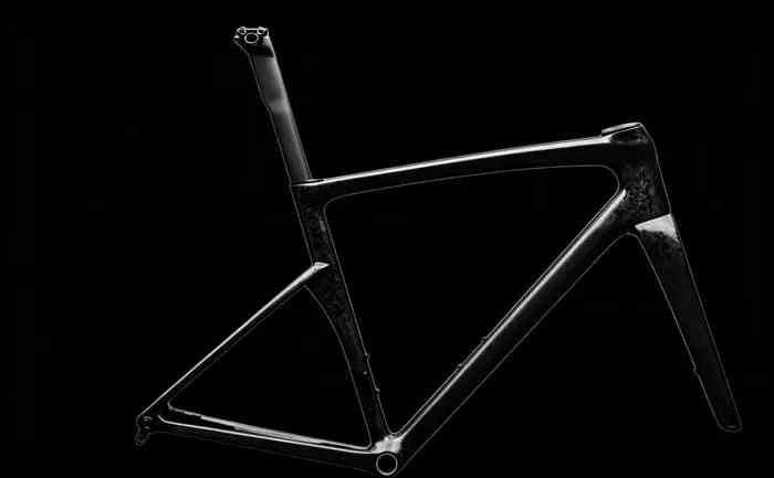 Cadre de vélo de route 2027 en fibre de carbone intégrale design aérodynamique frein à disque boîtier de pédalier BSA couleur personnalisable cadre de course
