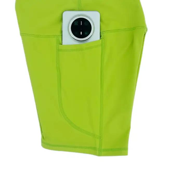 Short de Yoga pour femmes, taille haute, ventre, cyclisme, séchage rapide, respirant, collants de Fi