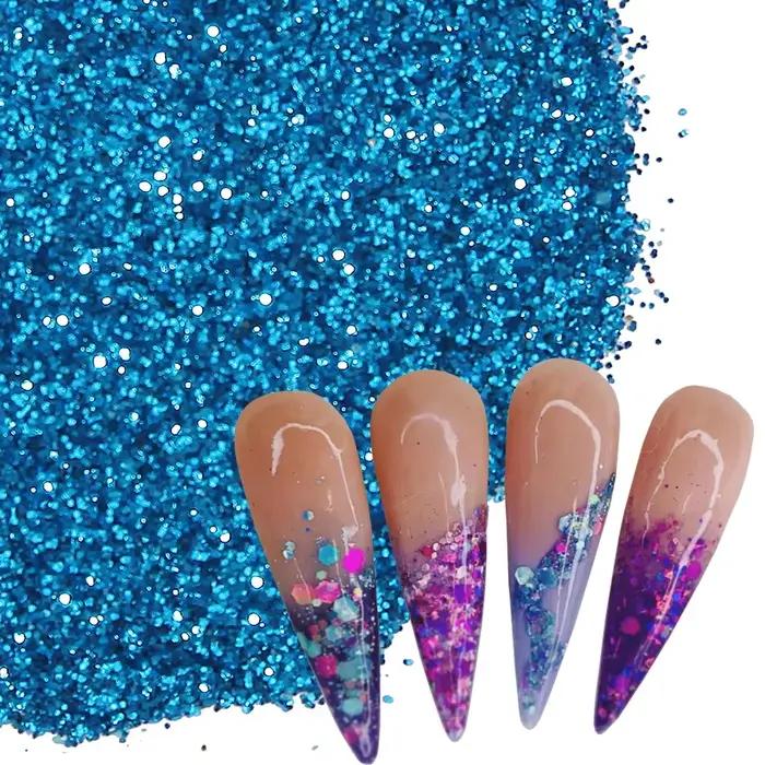 Poudre de paillettes Extra Fine pour ongles, 100g, en vrac, pour modèles de pointes d'art des ongles