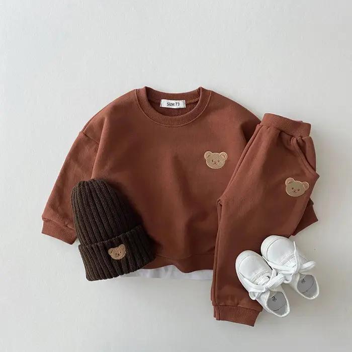 Mode enfant en bas âge bébé garçons fille automne vêtements ensembles bébé fille vêtements ensemble