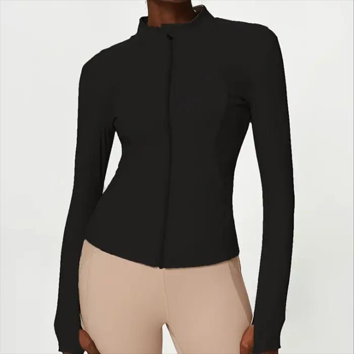 Chemise de sport pour femme ajustée avec manches longues trous pour pouces pour yoga running veste de gymnastique moderne pour femmes occasions spéciales