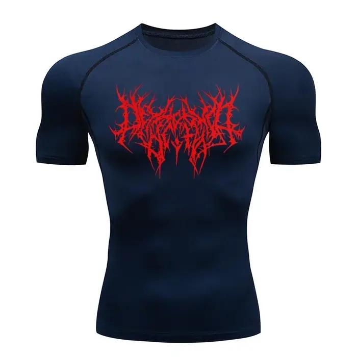 T-shirt sport séchage rapide compression pour homme - Fitness course salle de gym technique