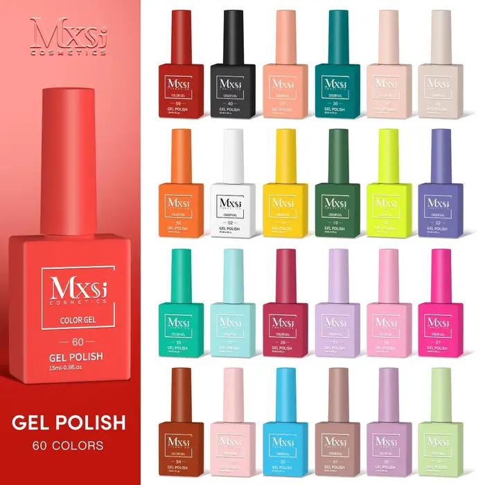 Mxsi couleur 15ml Gel à ongles fournitures professionnelles pas définir Soak Off UV vernis Gel longu