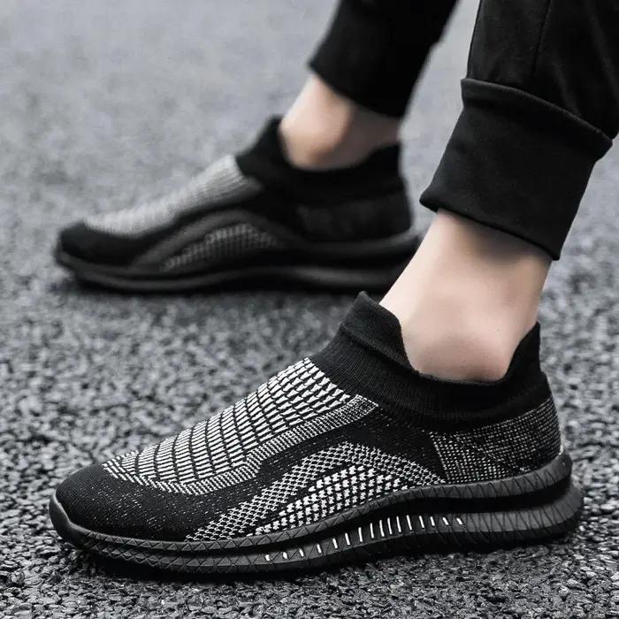 Chaussures de marche respirantes pour hommes - Mocassins légers flexibles baskets 39-48