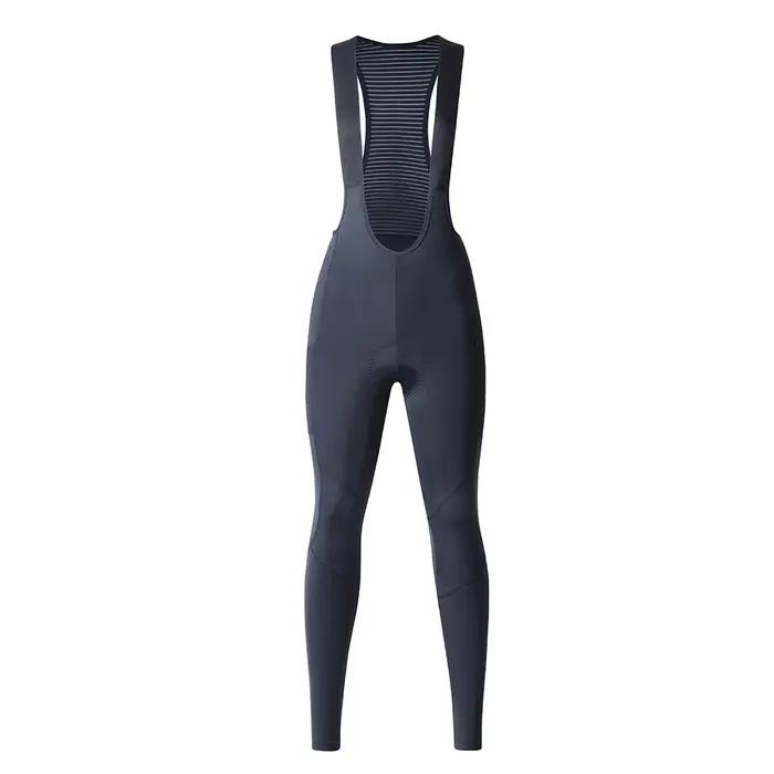 Ykywbike-Pantalon à bretelles de cyclisme Coolmax pour femme, collants longs de cyclisme, poches FJ2