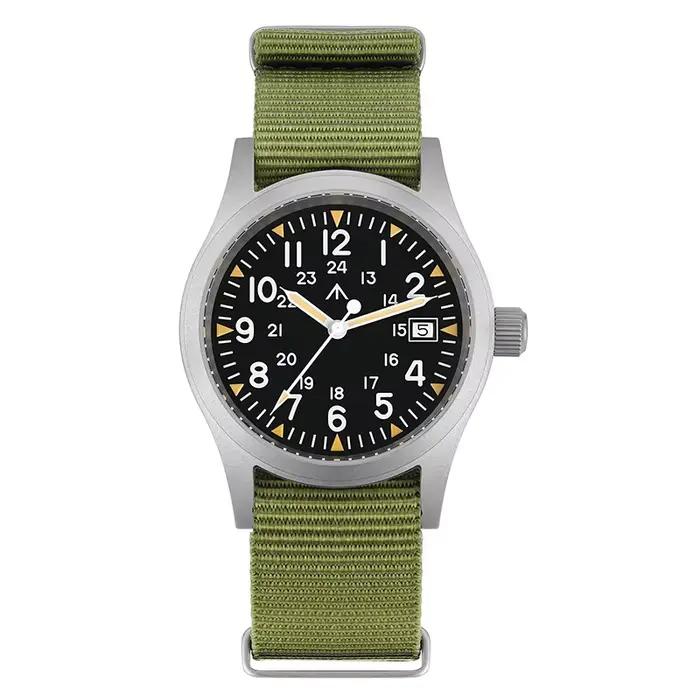 Militado ML05 38mm montre à Quartz mis5 2035/Ronda 515 mouvement montres bombé saphir cristal lumine