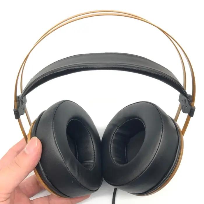 Oreillettes de remplacement en mousse à mémoire de forme, housse de coussin pour casque AKG K52 K72