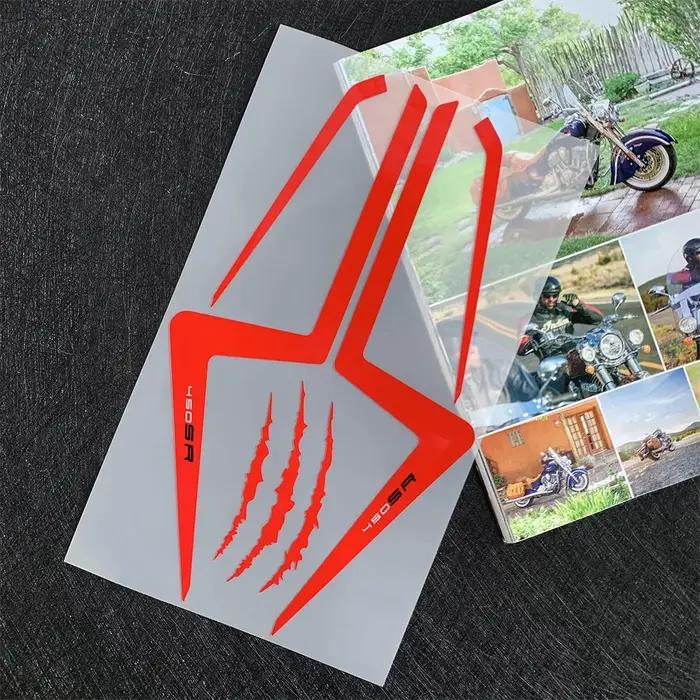Autocollants latéraux réfléchissants pour carénage avant de Moto CFMOTO 450SR 450 SR, décalcomanies