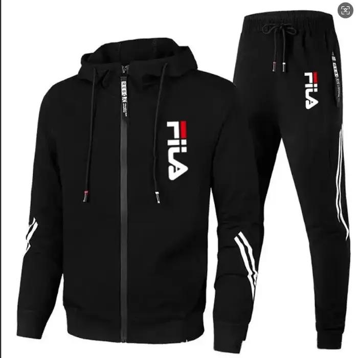 Ensemble de jogging décontracté deux pièces pour homme 2026 : veste zippée d'extérieur printemps-aut