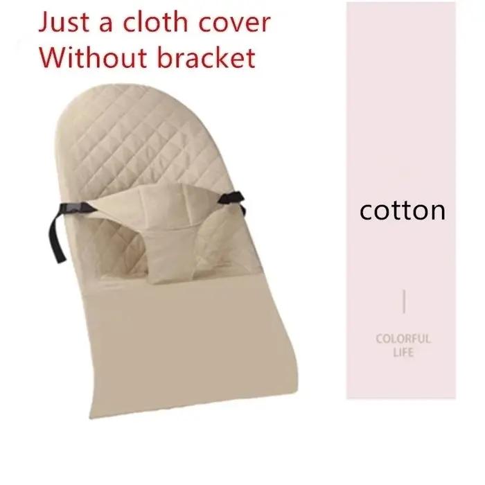 Housse universelle en tissu pour chaise à bascule pour bébé, en coton kaki, accessoires pour berceau